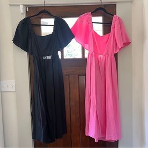 Two A New Day Open Back with Tie Maxi Dresses